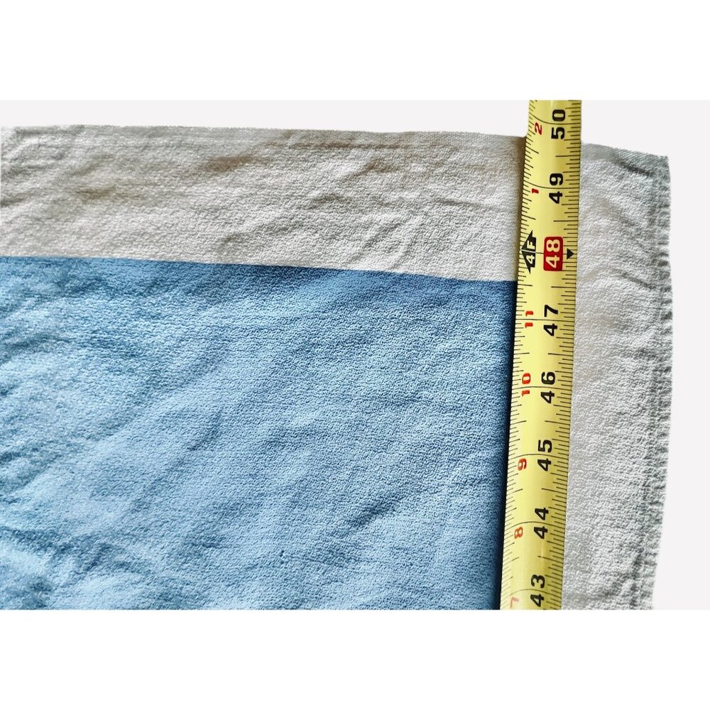 Vintage Southwest Tablecloth & 6 Napkins Set Blue & Orange Cotton Chilis Corn - Picture 9 of 16